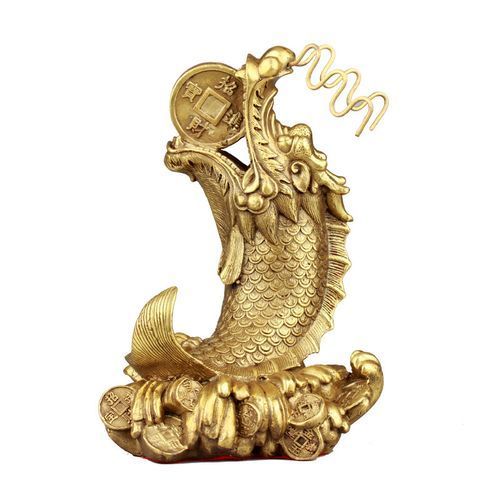 龍頭魚身擺件有哪些材質，德佑堂銅龍頭魚身擺件擺件有哪些材質的龍頭魚身擺件