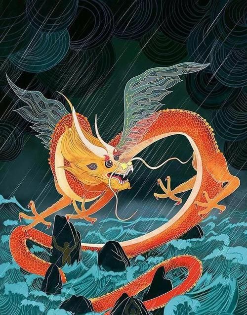 能否提供更多《山海經》龍魚的圖像范例，《山海經》中的龍魚圖像范例對照表
