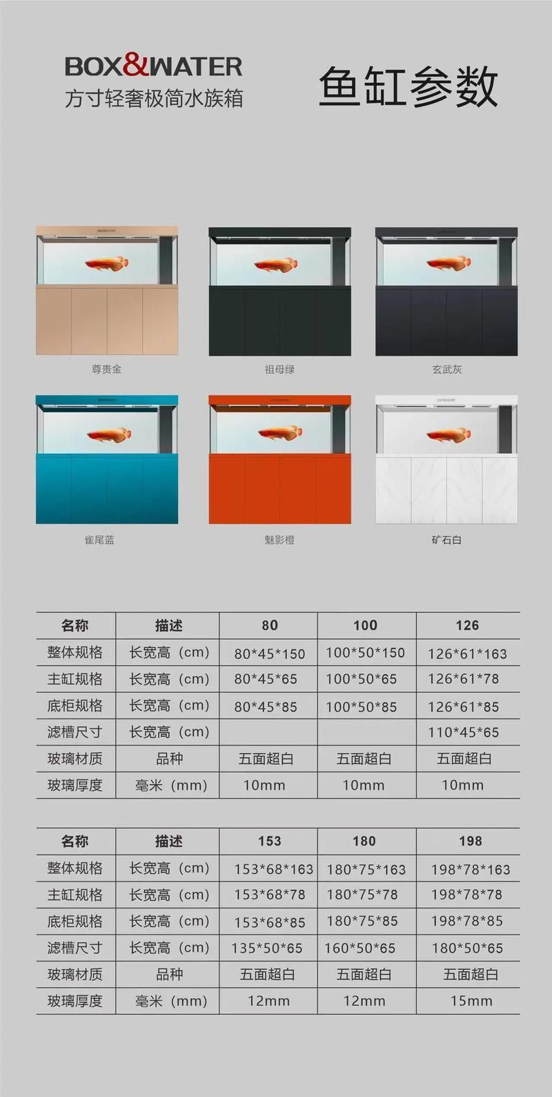 博特水族的龍魚缸有哪些型號可選？，博特水族的龍魚缸型號對比表博特水族龍魚缸型號對比表