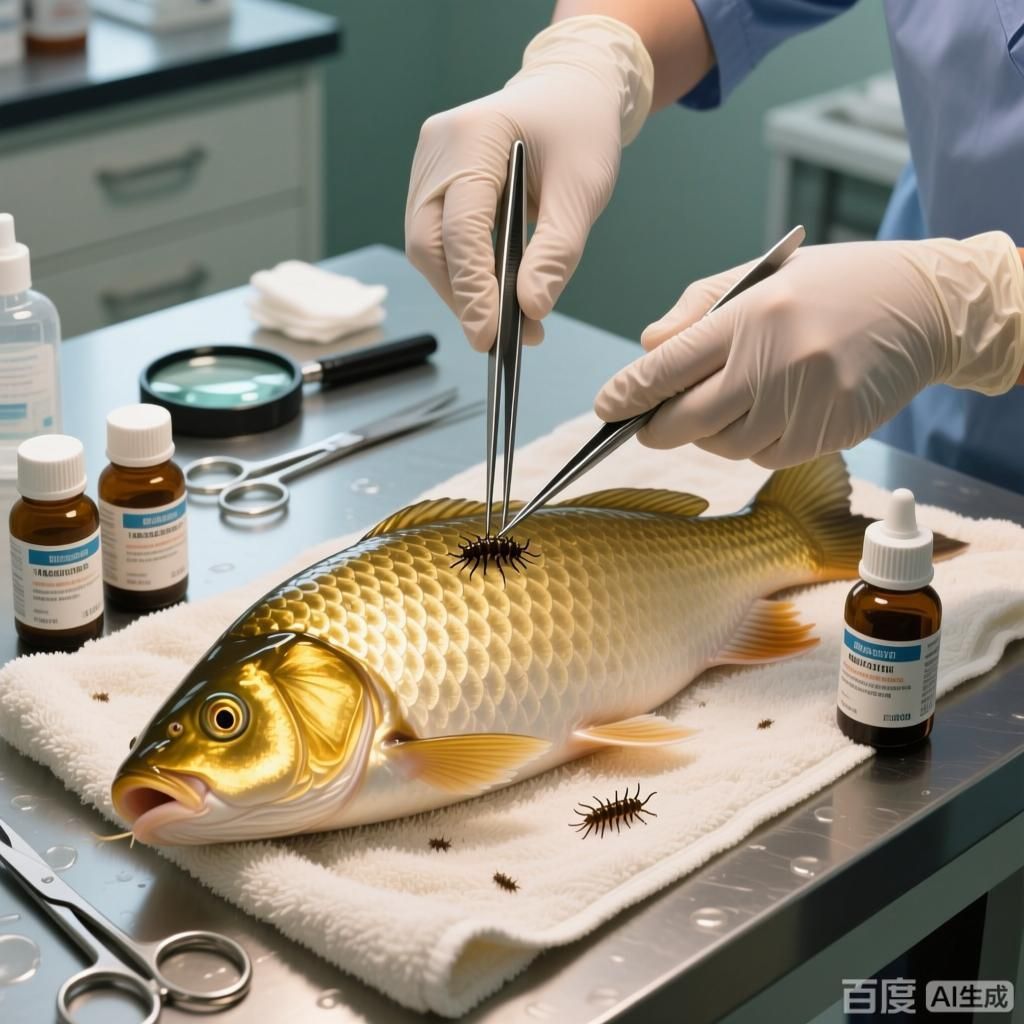 給我一些金龍魚寄生蟲治療的案例，金龍魚寄生蟲治療案例