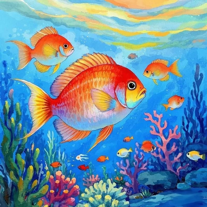 請提供更多關于觀賞魚色彩形成的圖片，關于觀賞魚色彩形成的奧秘