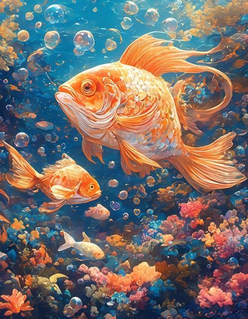 請提供更多關于觀賞魚色彩形成的圖片，關于觀賞魚色彩形成的奧秘