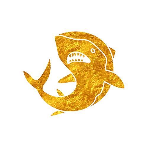 能否提供更多關于這只金色鯊魚的圖片，小眼雙髻鯊與檸檬鯊是自然種群中穩定存在的金色鯊魚