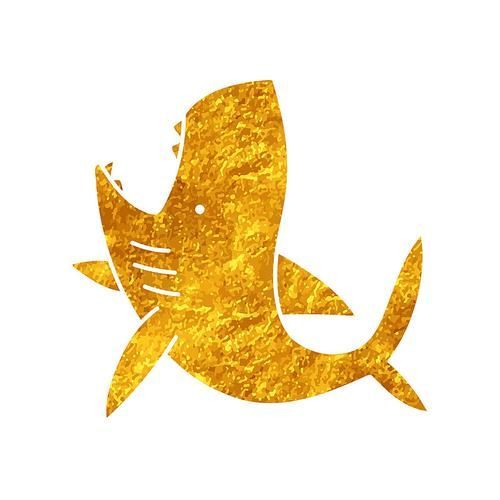 能否提供更多關于這只金色鯊魚的圖片，小眼雙髻鯊與檸檬鯊是自然種群中穩定存在的金色鯊魚