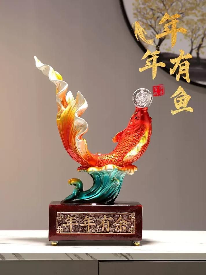 推薦幾款適合單數擺放的魚擺件，單數擺放風水擺件
