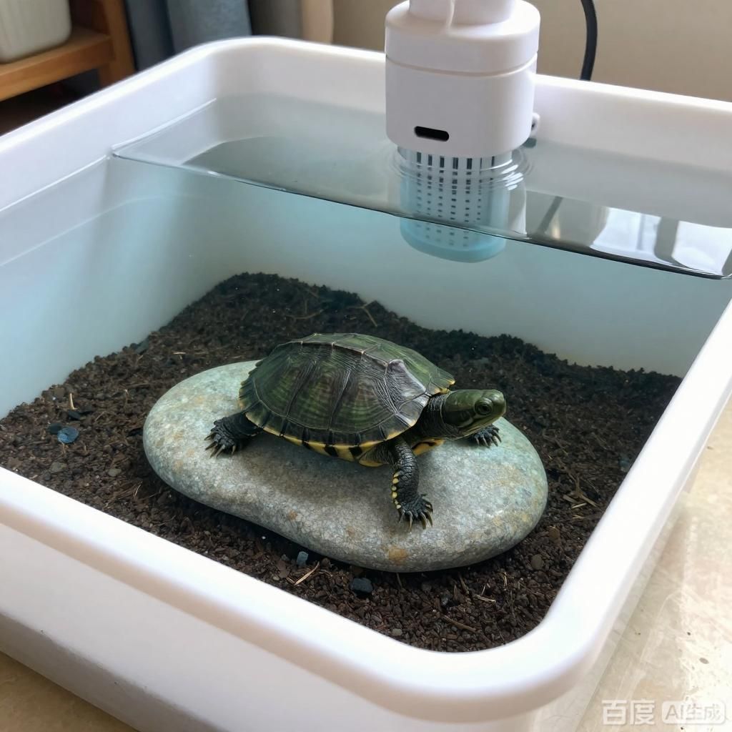 如何正確飼養(yǎng)家庭鱉，如何正確飼養(yǎng)家庭鱉，四組家庭鱉飼養(yǎng)場景插畫