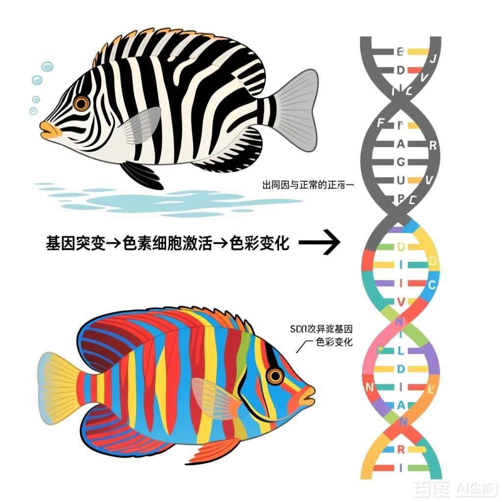 基因如何決定觀賞魚的色彩，基因決定了觀賞魚的色彩
