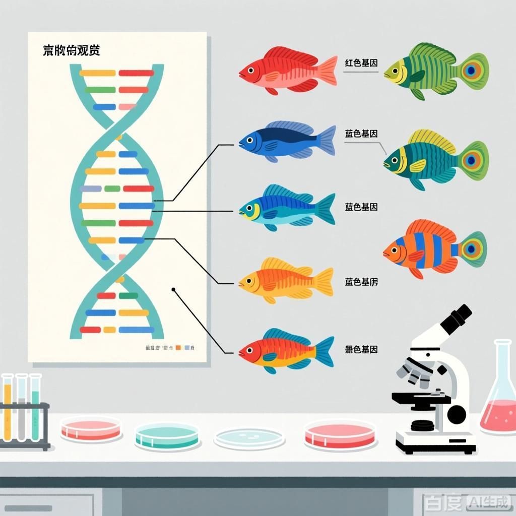基因如何決定觀賞魚的色彩，基因決定了觀賞魚的色彩
