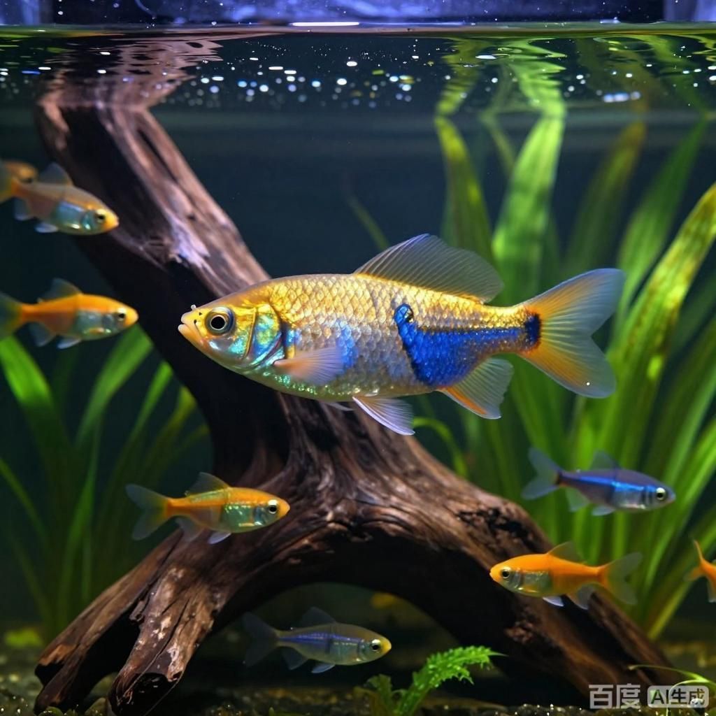 金頭藍底過背金龍魚混養案例，金頭藍底過背金龍魚混養案例,如何判斷金龍魚是否健康？