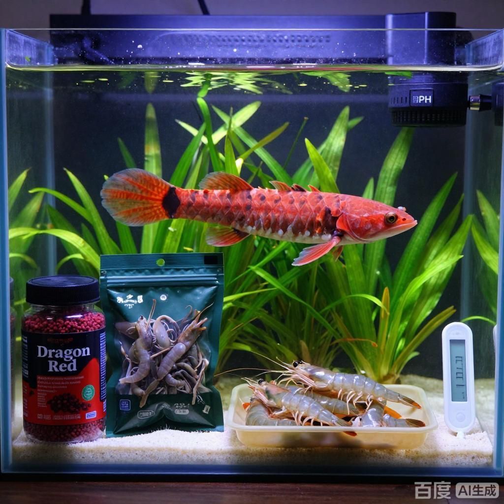 給我推薦一些適合印尼超血紅龍的飼料