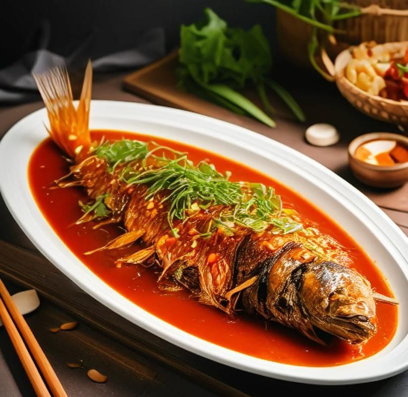 有沒有更多紅燒金龍魚的高清圖片？，紅燒金龍魚的制作方法