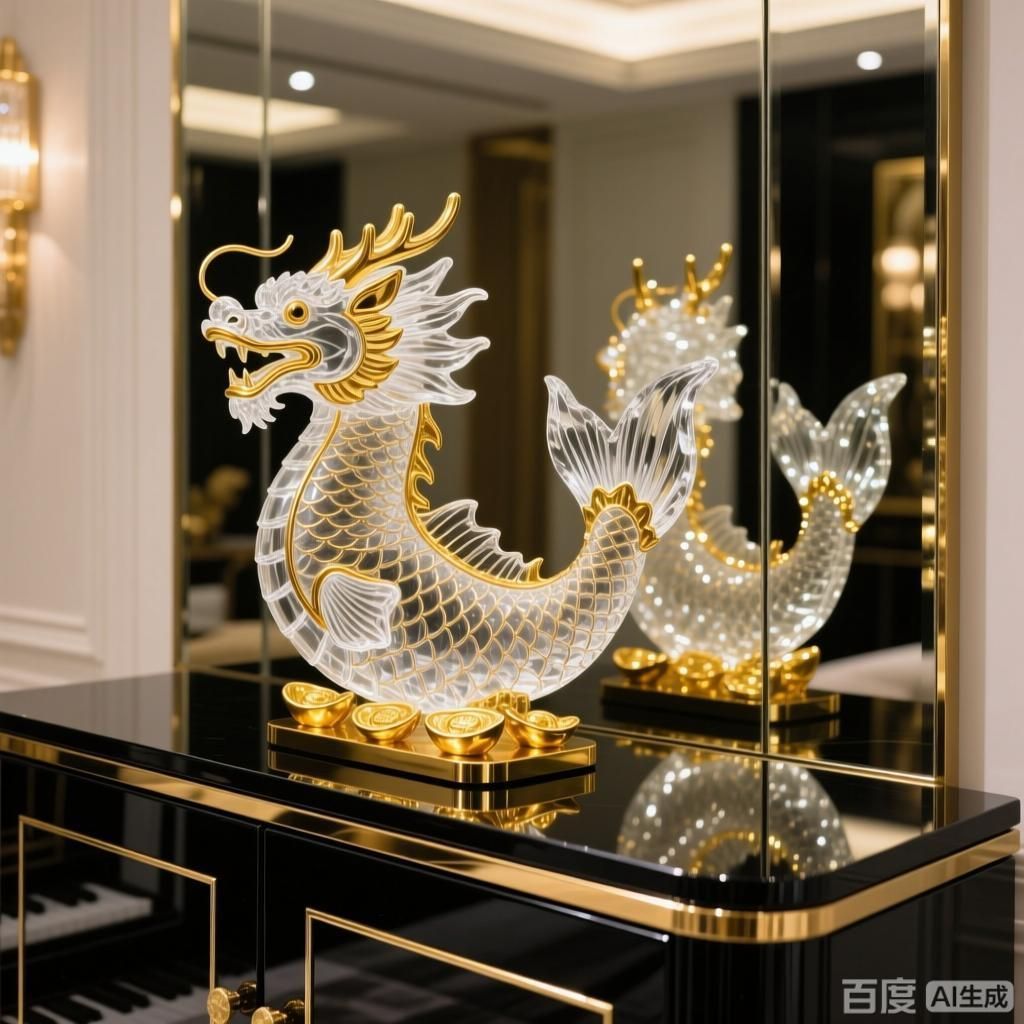 能否提供更多風格的龍頭魚擺件，能否提供更多現代簡約風格的龍頭魚擺件