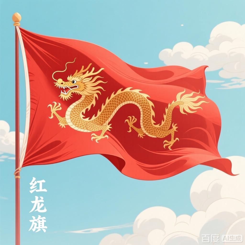 詳細解釋紅龍旗的設(shè)計元素和象征意義，紅龍旗的設(shè)計元素和象征意義