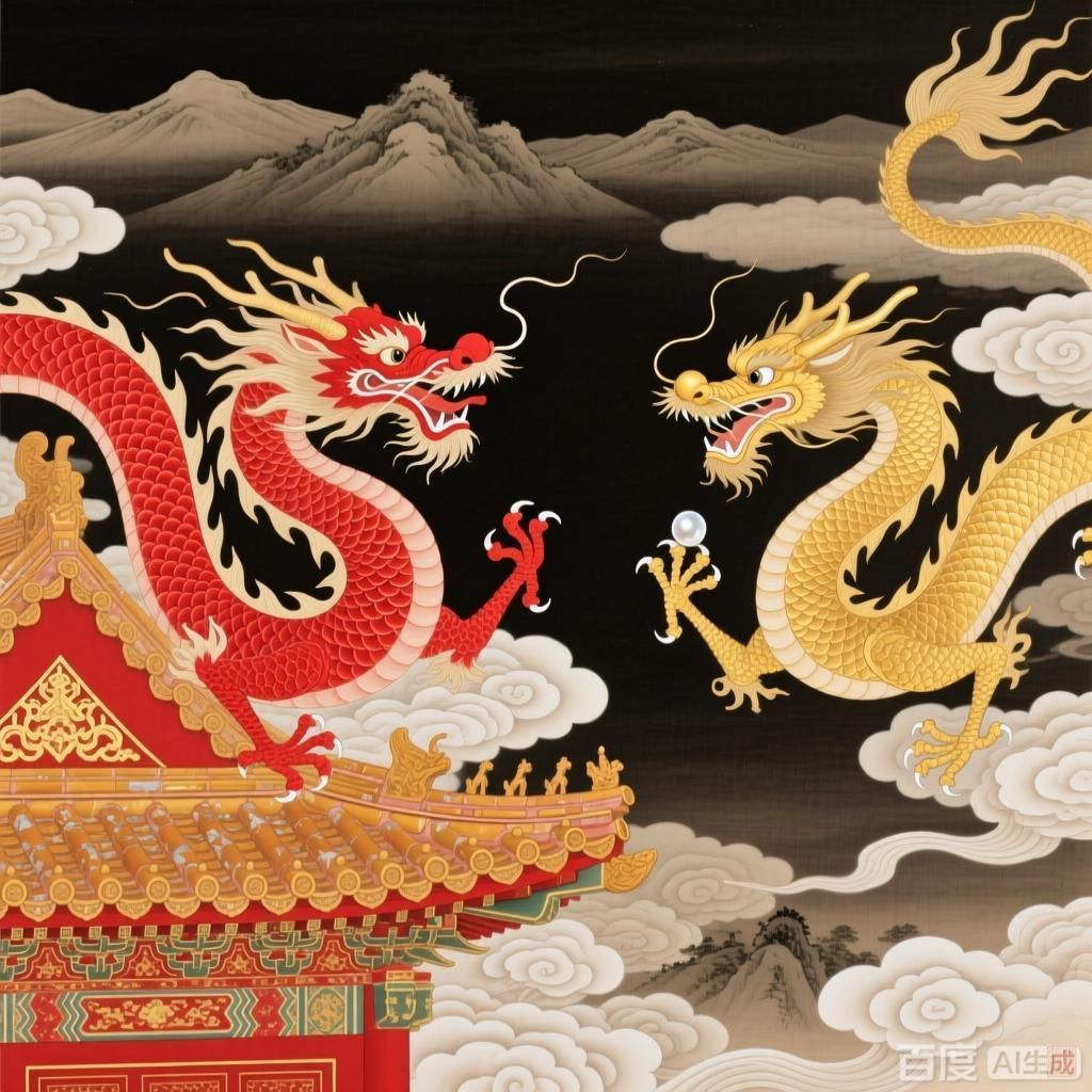 紅龍與金龍的文化象征