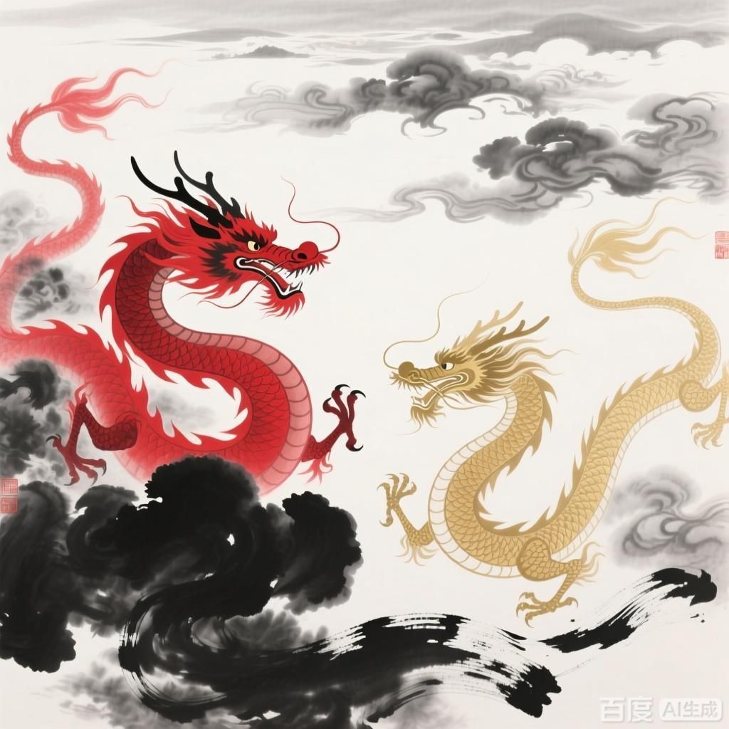 紅龍與金龍的文化象征