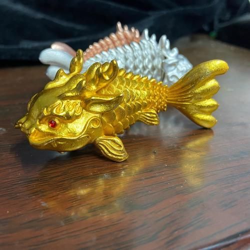 能否提供更多龍頭魚擺件的圖片，龍頭魚擺件有哪些尺寸