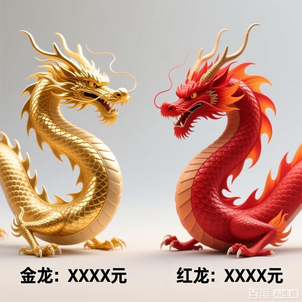 金龍與紅龍的價格比較，金龍與紅龍哪個更有收藏價值，金龍和紅龍哪個更有收藏價值