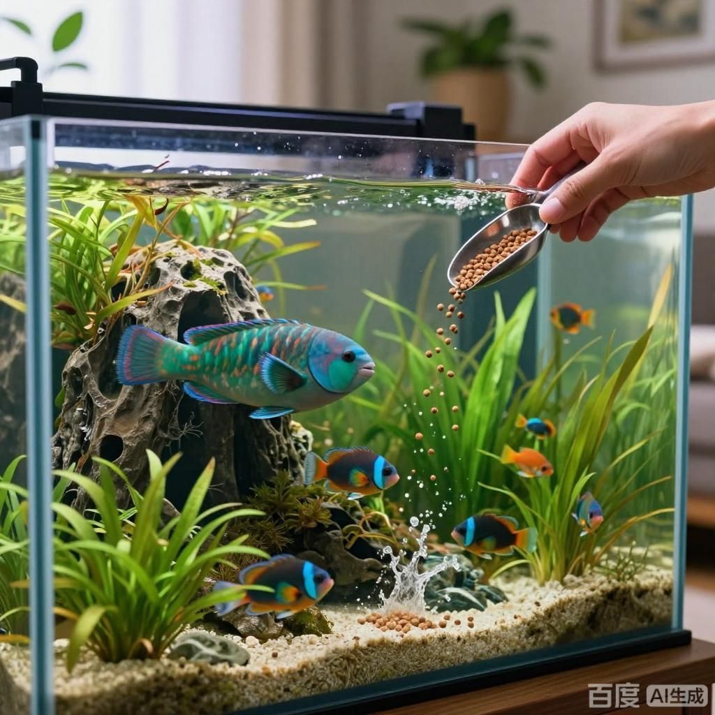 鸚鵡魚多久喂一次，鸚鵡魚喂食頻率取決于多種因素，如何判斷鸚鵡魚是否吃飽了