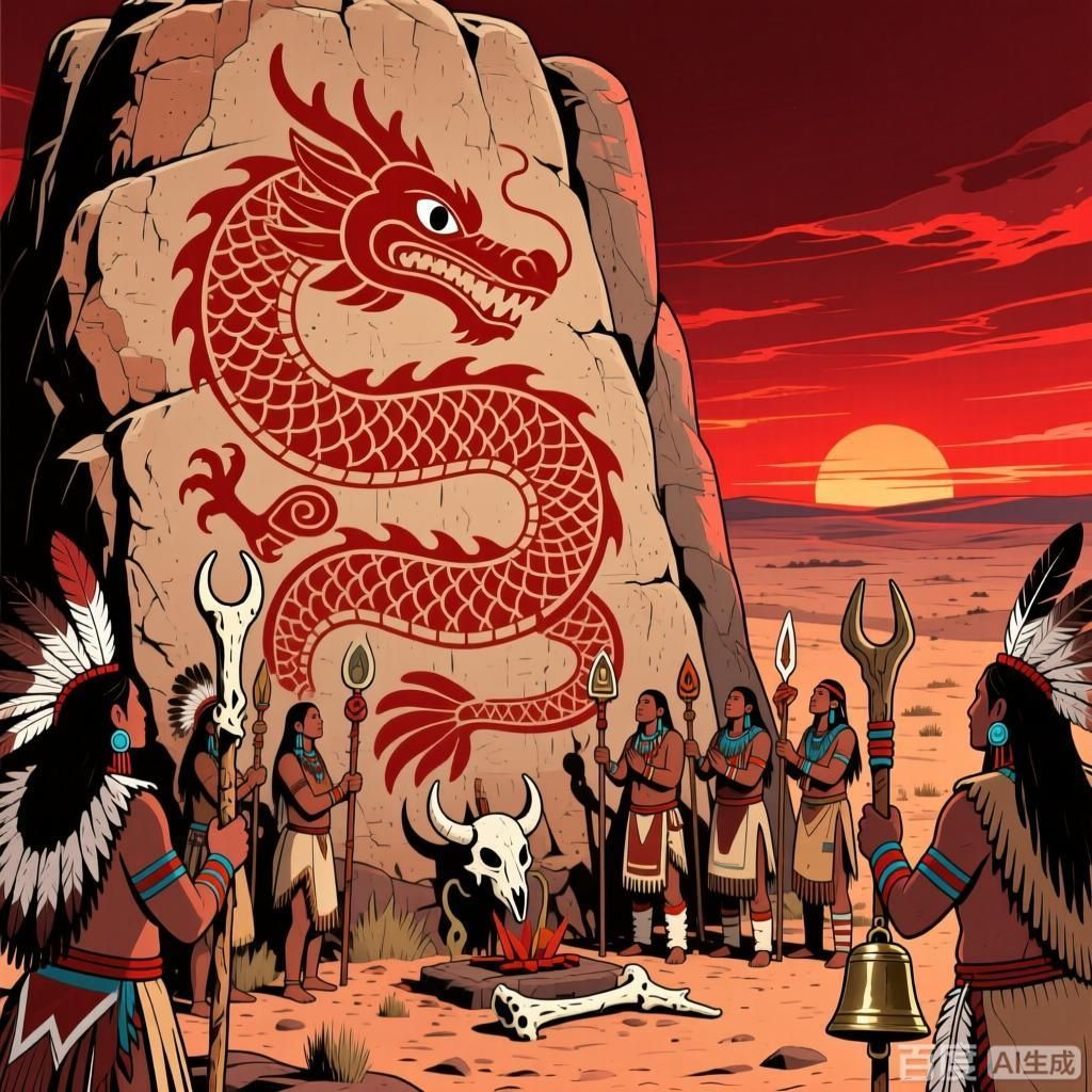 紅龍傳說在哪些文化中都有，紅龍傳說插畫