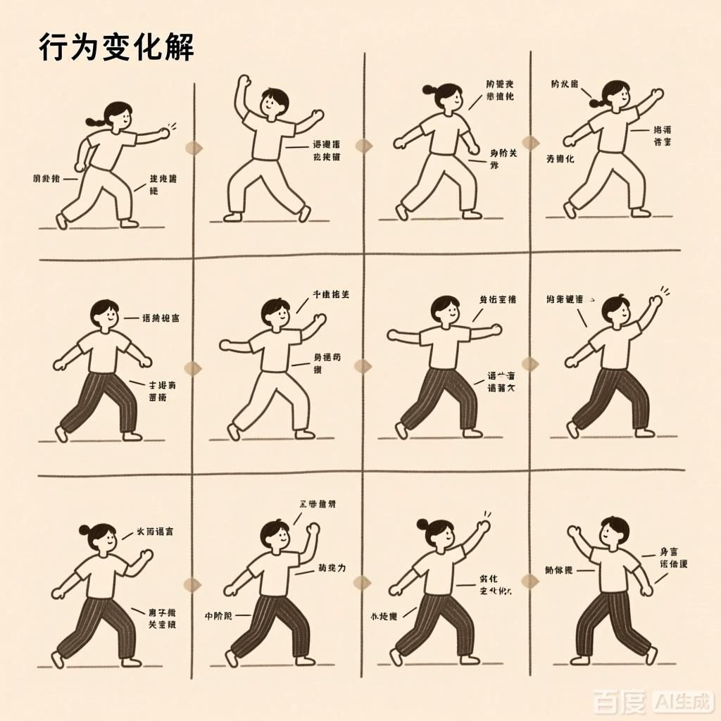 能否提供更詳細的行為變化圖解，**行為變化圖解