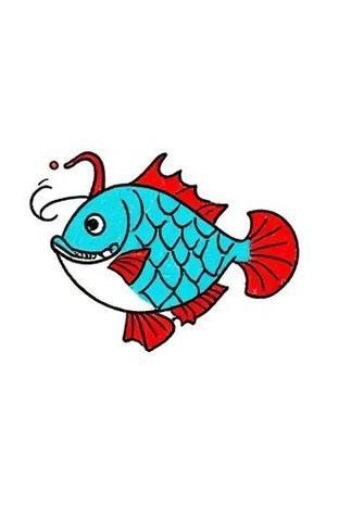 給我一張龍魚簡筆畫的參考圖，如何畫龍魚的簡筆畫？