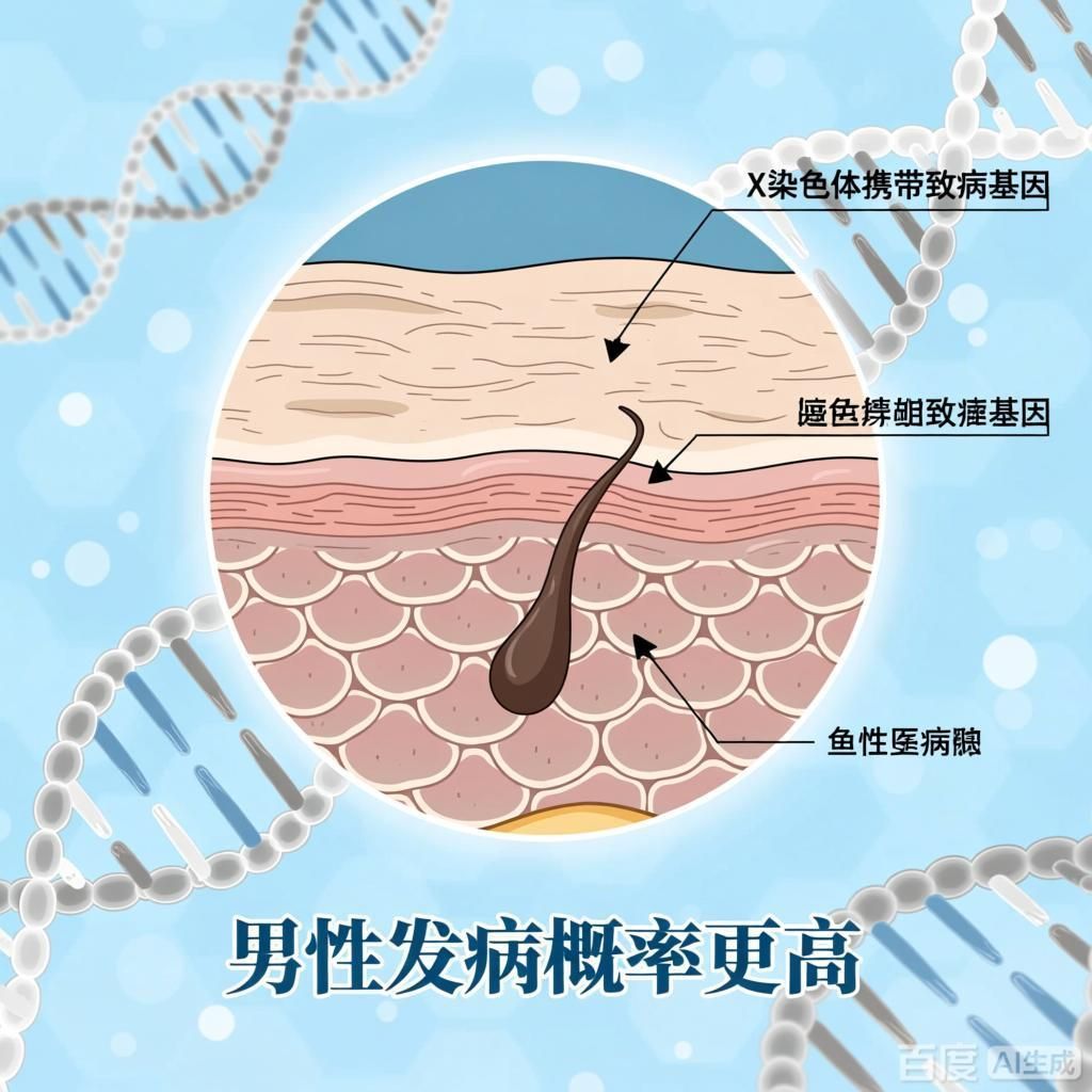 哪種類型的魚鱗病遺傳風險最高，魚鱗病的遺傳風險