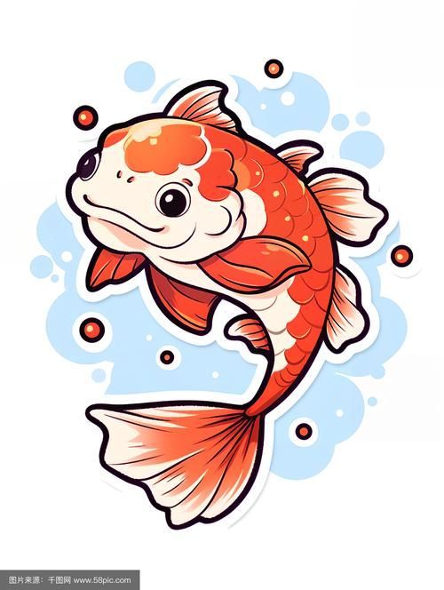 能再給我幾張吉祥物魚的圖片嗎，卡通吉祥物魚的圖片推薦，有沒有帶文字的吉祥物魚圖片推薦