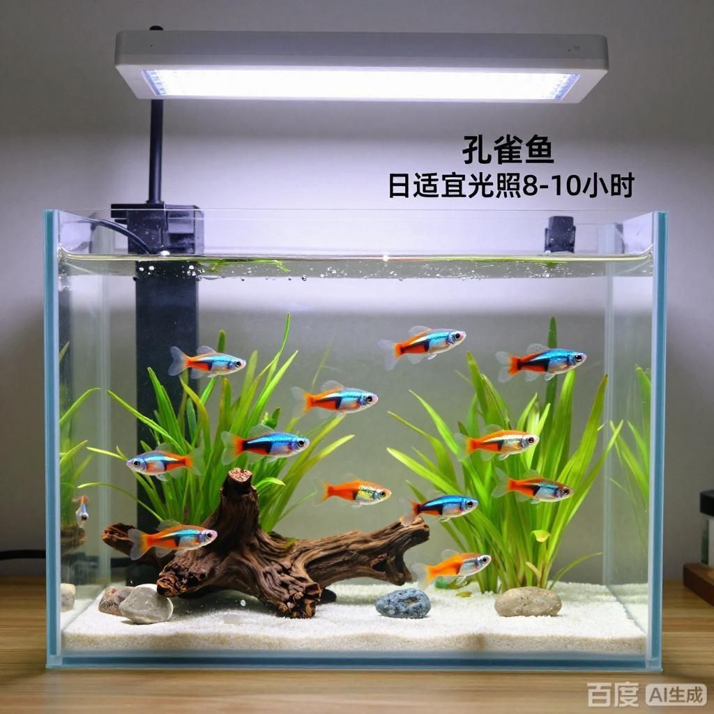 孔雀魚需要多久的光照時間，孔雀魚每天需要12-16小時光照時間