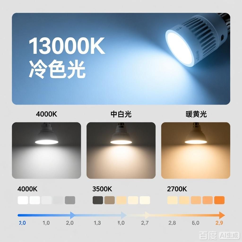 13000k燈與其他波長對比