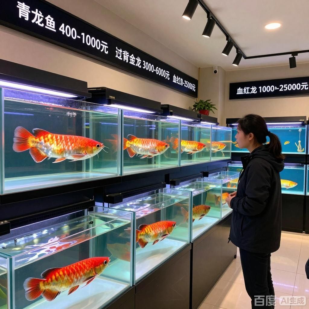這些商鋪的龍魚價格范圍是多少，龍魚價格范圍分析