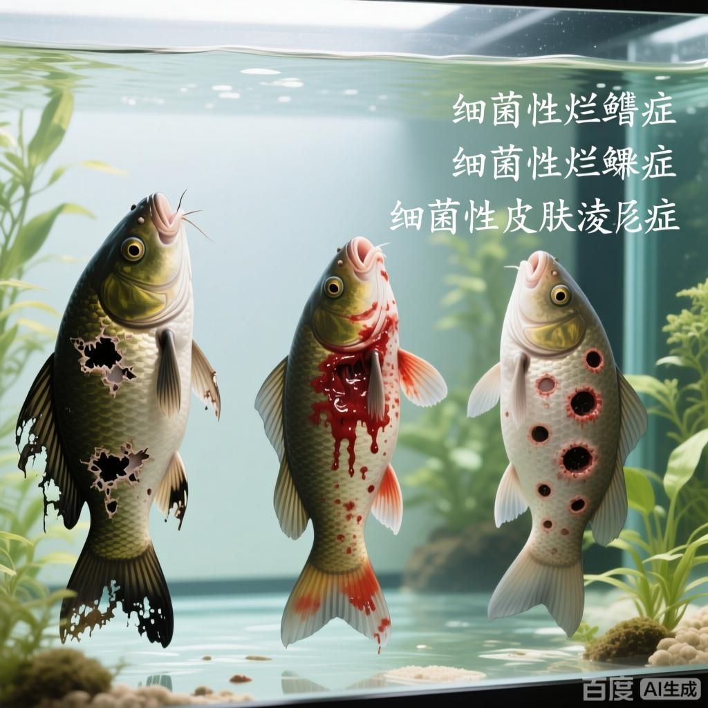 能詳細解釋一下龍魚細菌感染的三種病癥嗎，關于龍魚細菌感染的三種病癥