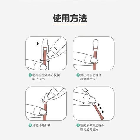能否提供酒精和碘伏消毒的詳細步驟圖，如何正確使用酒精和碘伏消毒