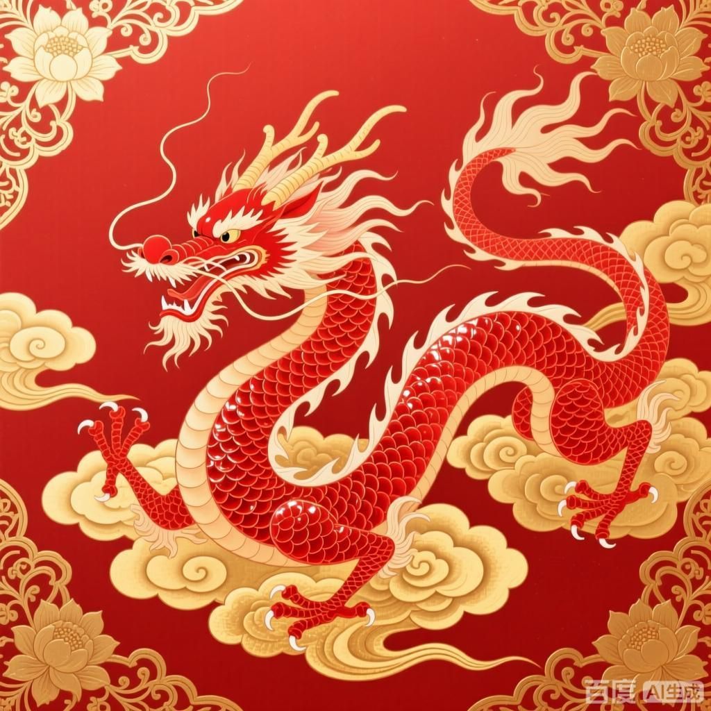 詳細解釋中國紅龍的象征意義，中國紅龍在文化中的具體應用
