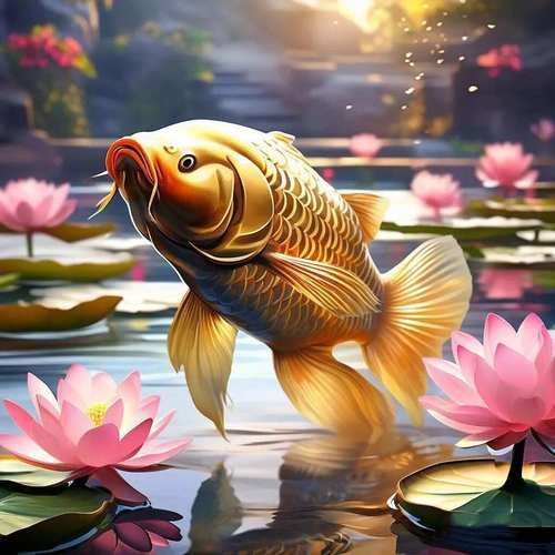 給我推薦一些招財龍魚的微信頭像圖片，微信頭像招財龍魚頭像