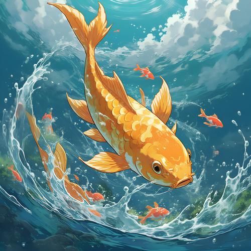 給我推薦一些招財龍魚的微信頭像圖片，微信頭像招財龍魚頭像