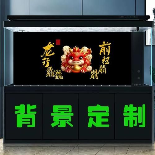 有哪些適合龍魚的魚缸背景圖？，龍魚魚缸背景圖