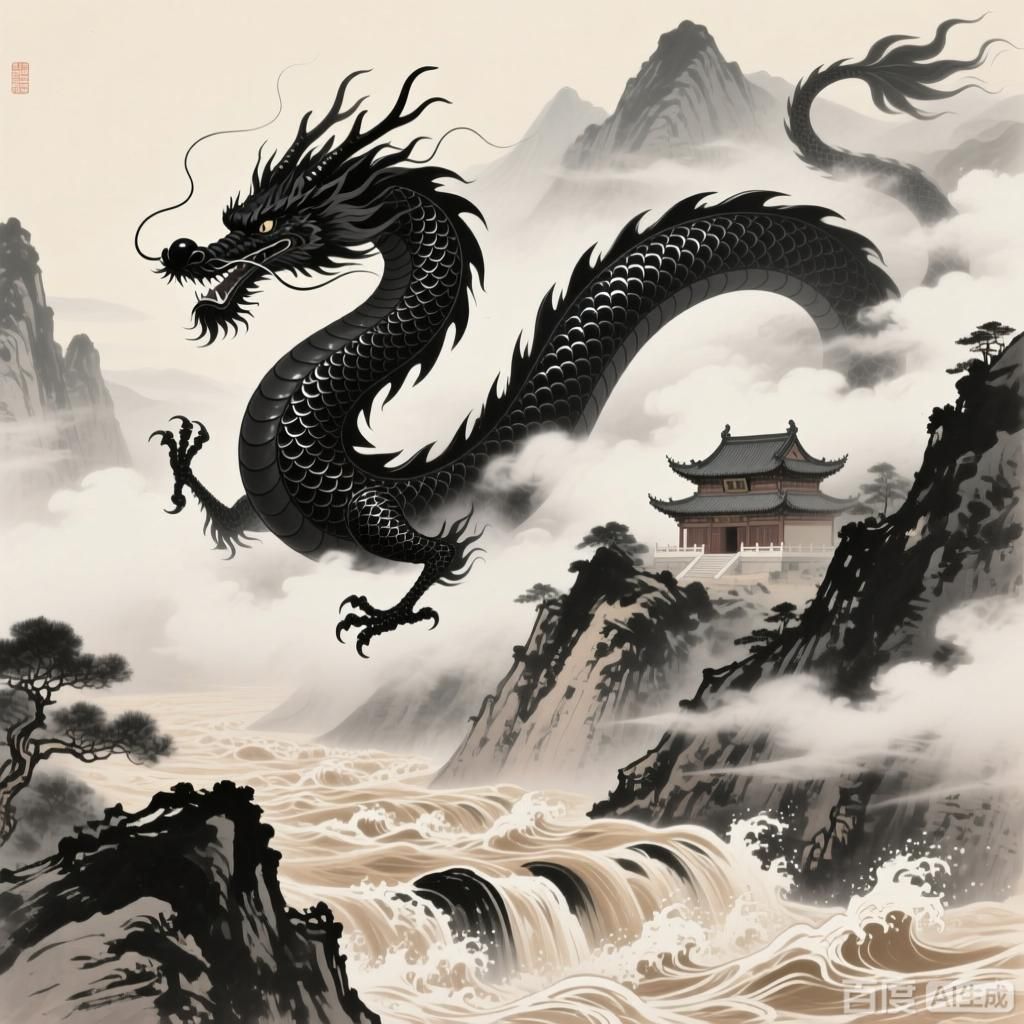 黑龍?jiān)诓煌貐^(qū)的傳說(shuō)，中國(guó)神話傳說(shuō)中的神秘生物黑龍?jiān)谥惺絺髡f(shuō)中的形象