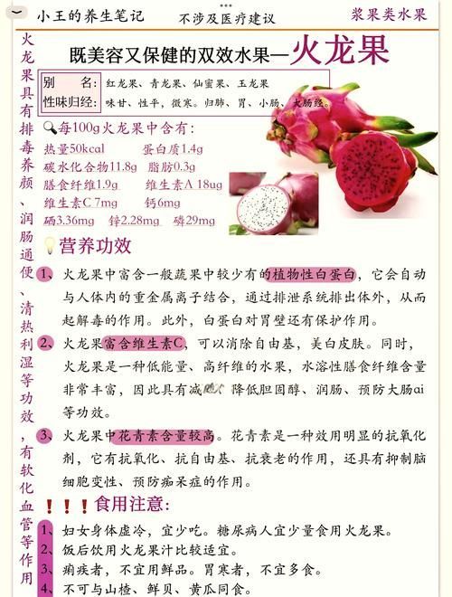 紅龍食物營養(yǎng)成分分析