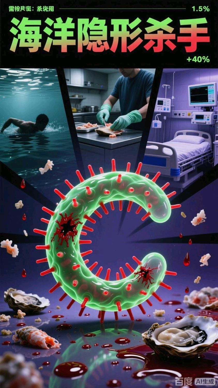 哪種海水細菌感染最致命，哪種海水再用碘伏感染最致命