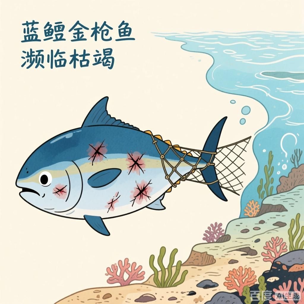 藍鰭金槍魚為何會瀕臨枯竭，藍鰭金槍魚瀕臨枯竭4張圖圍繞藍鰭金槍魚瀕臨枯竭