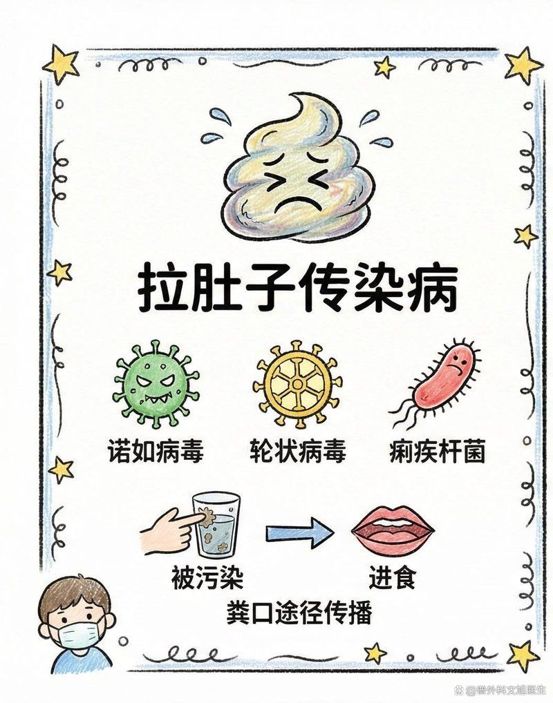 如何區分傳染性的大肚子病，傳染性“大肚子病”通常指的是由病毒、細菌或寄生蟲引起的腸道感染