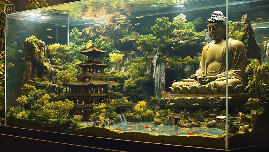 能提供一張龍魚缸擺放風水圖嗎