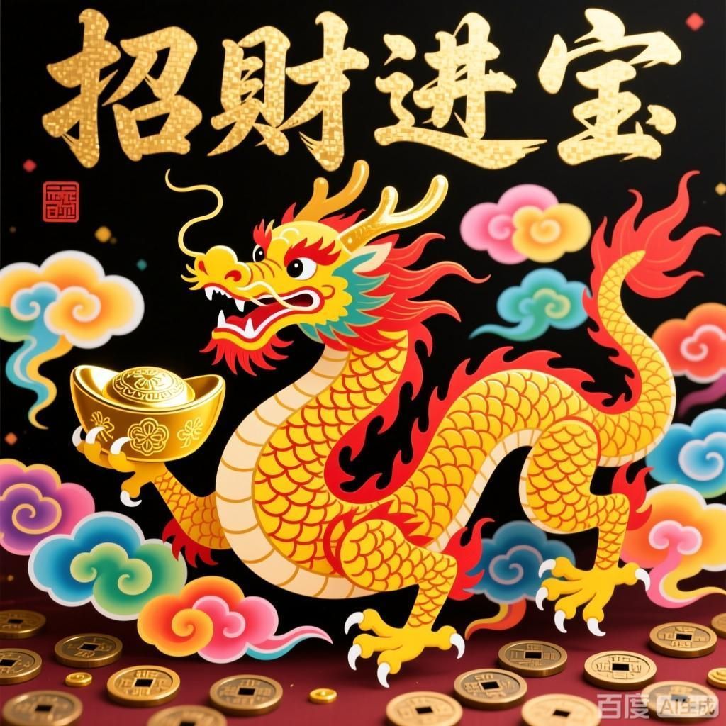 如何設計一張招財龍圖片，如何設計一張招財龍圖片，四組招財龍設計方案