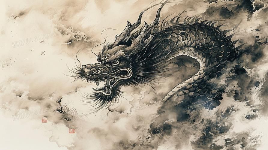 黑龍形象的藝術作品，黑龍在藝術中的表現形式