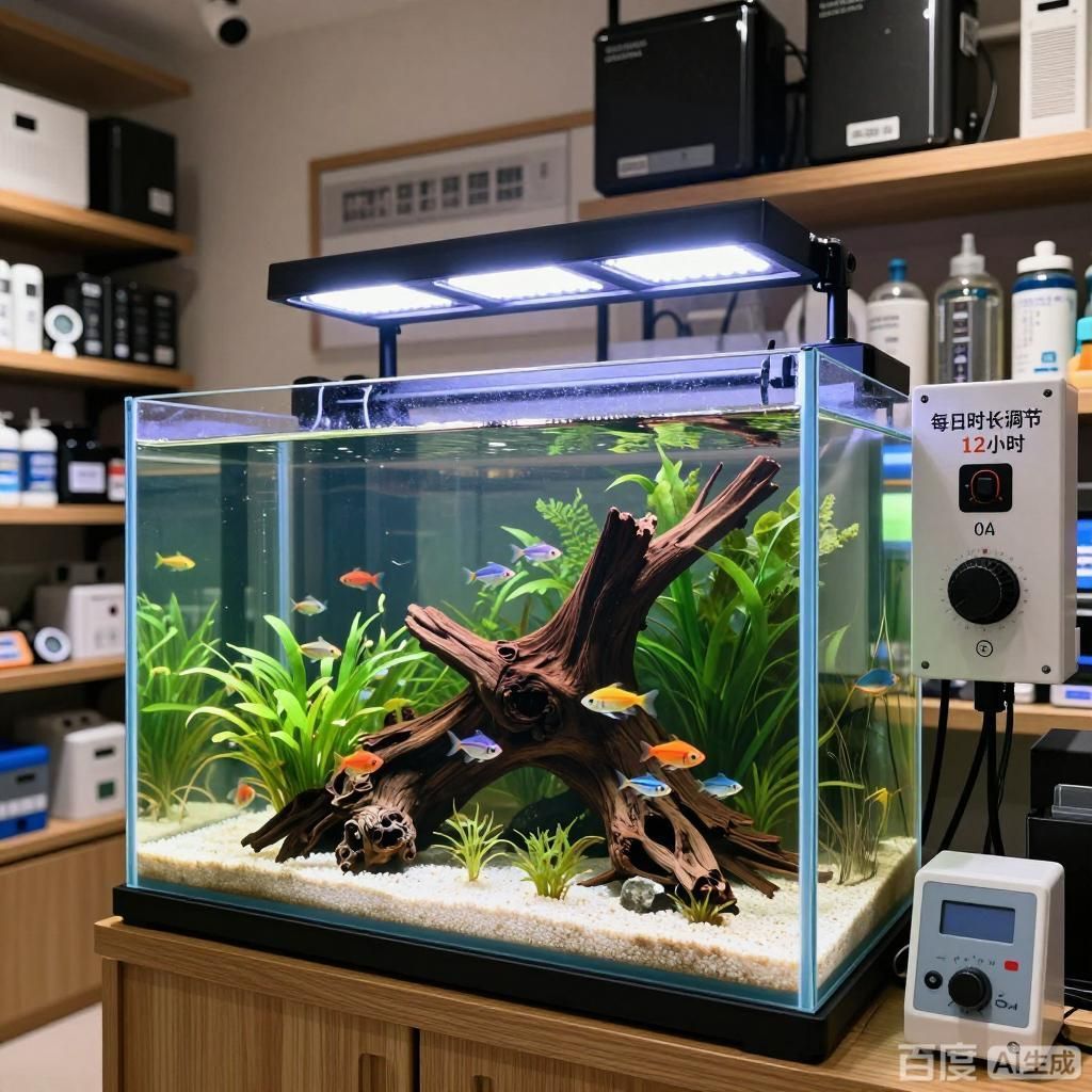 如何設置魚缸燈光的光照周期？，如何設置魚缸燈光光照周期