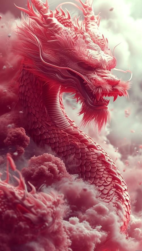 紅龍圖片霸氣，紅龍圖片霸氣：陽光下的4條紅龍,自然光也很透紅,而且更帥了