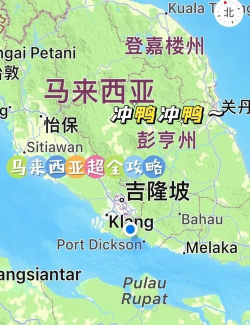 馬來西亞的地圖，馬來西亞地圖為什么分成東西兩部分