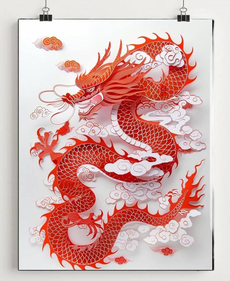 紅龍圖案在現(xiàn)代設(shè)計中的應(yīng)用，紅龍元素常被融入品牌logo設(shè)計中的應(yīng)用