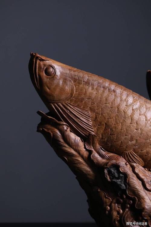 木雕金龍魚圖片大全大圖：木雕金龍魚木雕中式客廳擺件 木雕金龍魚圖片大全大圖：木雕金龍魚木雕中式客廳擺件 龍魚百科 第15張