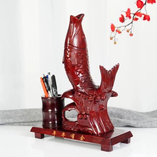 木雕金龍魚圖片大全大圖：木雕金龍魚木雕中式客廳擺件 木雕金龍魚圖片大全大圖：木雕金龍魚木雕中式客廳擺件 龍魚百科 第25張